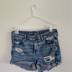 american eagle distressed shorts